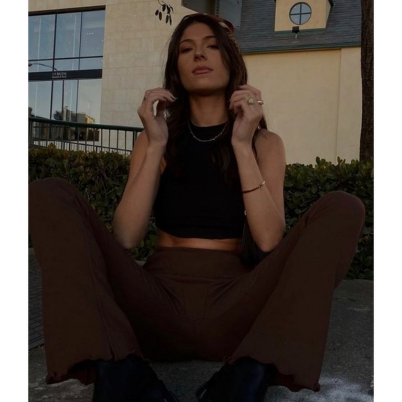 Paradise Riot | Ribbed Flare Pant - Picture 7 of 7